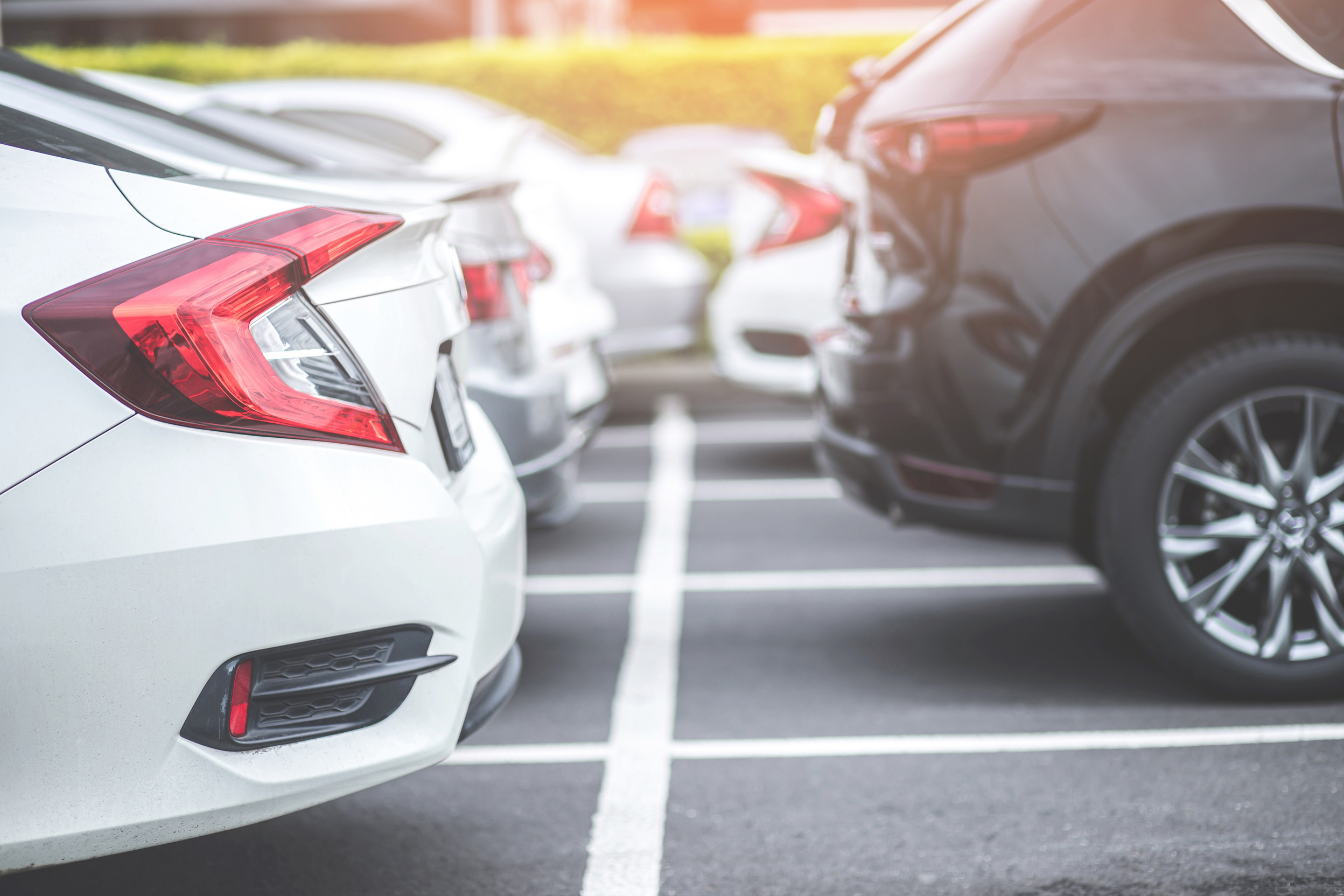 Group of Parked Cars